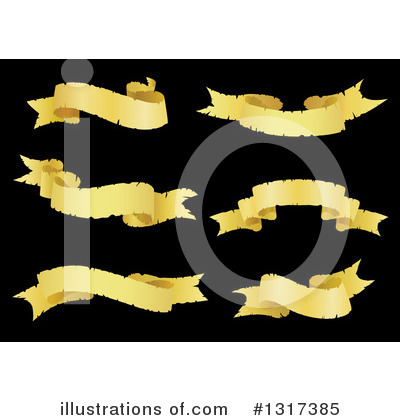 Royalty-Free (RF) Ribbon Banner Clipart Illustration by Vector Tradition SM - Stock Sample #1317385