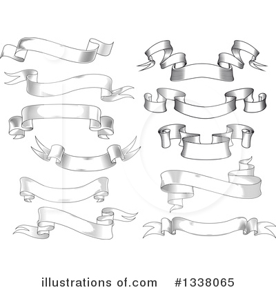 Royalty-Free (RF) Ribbon Banner Clipart Illustration by Vector Tradition SM - Stock Sample #1338065