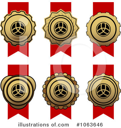 Royalty-Free (RF) Ribbons Clipart Illustration by Vector Tradition SM - Stock Sample #1063646