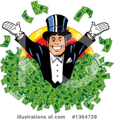 Cash Clipart #1364728 by Clip Art Mascots