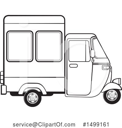 Royalty-Free (RF) Rickshaw Clipart Illustration by Lal Perera - Stock Sample #1499161