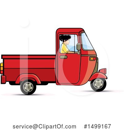 Royalty-Free (RF) Rickshaw Clipart Illustration by Lal Perera - Stock Sample #1499167