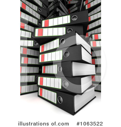 Binders Clipart #1063522 by stockillustrations