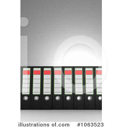 Binders Clipart #1063523 by stockillustrations
