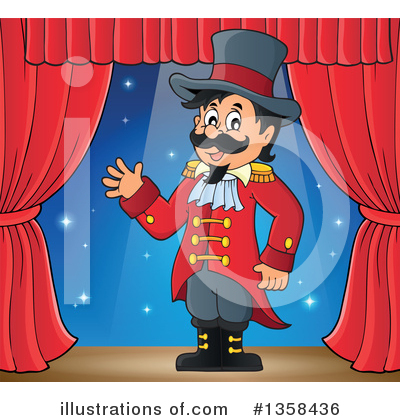 Royalty-Free (RF) Ringmaster Clipart Illustration by visekart - Stock Sample #1358436