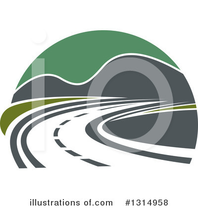 Road Clipart #1314958 by Vector Tradition SM