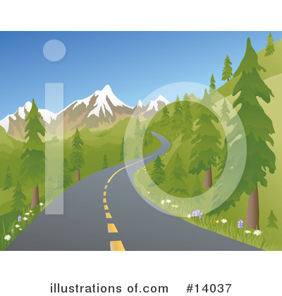 Road Clipart #14037 by Rasmussen Images