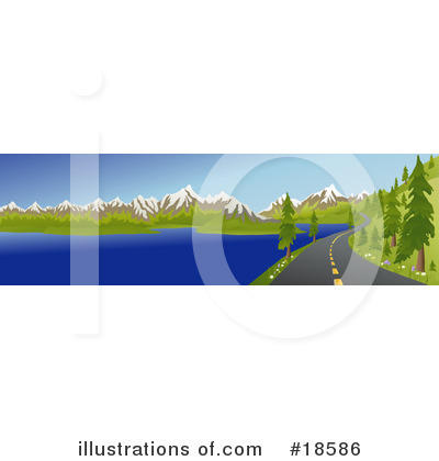 Royalty-Free (RF) Road Clipart Illustration by Rasmussen Images - Stock Sample #18586