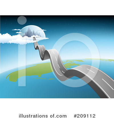 Royalty-Free (RF) Road Clipart Illustration by Qiun - Stock Sample #209112