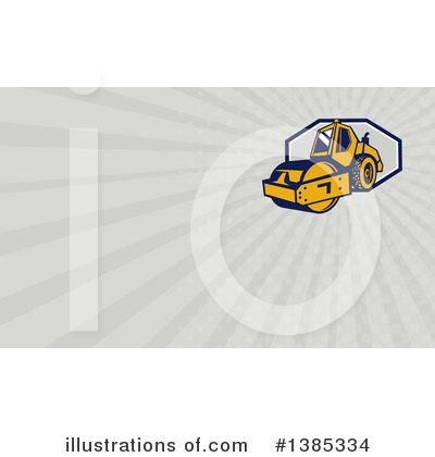 Royalty-Free (RF) Road Roller Clipart Illustration by patrimonio - Stock Sample #1385334