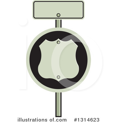 Royalty-Free (RF) Road Sign Clipart Illustration by Lal Perera - Stock Sample #1314623