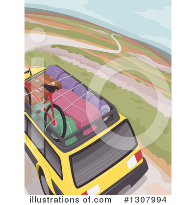 Royalty-Free (RF) Road Trip Clipart Illustration by BNP Design Studio - Stock Sample #1307994