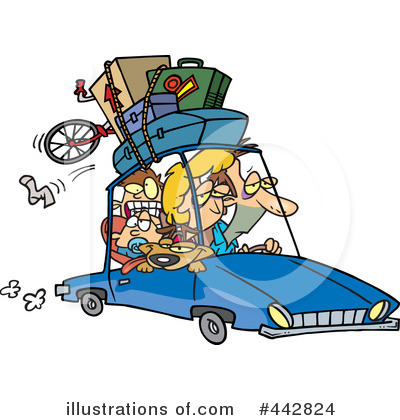 Royalty-Free (RF) Road Trip Clipart Illustration by toonaday - Stock Sample #442824