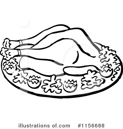 Roasted Turkey Clipart #1156688 by BestVector