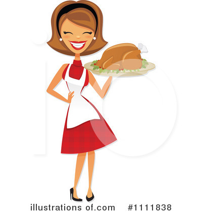 Royalty-Free (RF) Roasted Turkey Clipart Illustration by Amanda Kate - Stock Sample #1111838