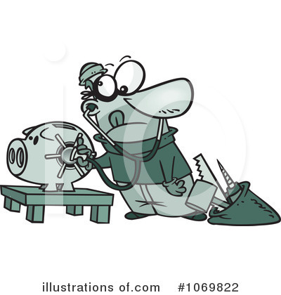 Royalty-Free (RF) Robber Clipart Illustration by toonaday - Stock Sample #1069822