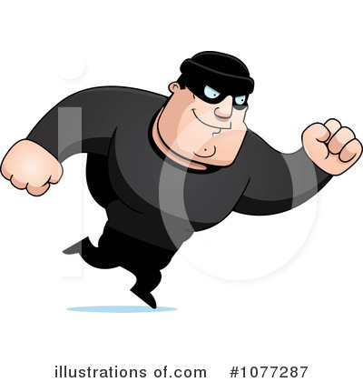 Royalty-Free (RF) Robber Clipart Illustration by Cory Thoman - Stock Sample #1077287