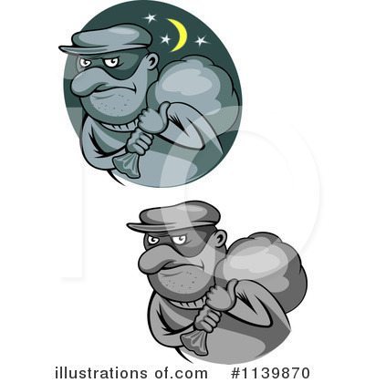 Royalty-Free (RF) Robber Clipart Illustration by Vector Tradition SM - Stock Sample #1139870