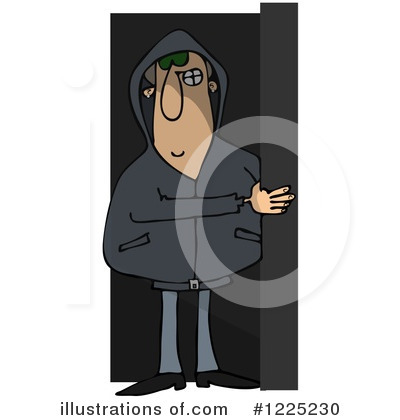 Royalty-Free (RF) Robber Clipart Illustration by djart - Stock Sample #1225230