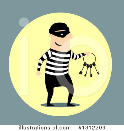 Robber Clipart #1312209 by Vector Tradition SM
