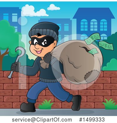Royalty-Free (RF) Robber Clipart Illustration by visekart - Stock Sample #1499333