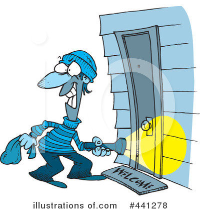 Royalty-Free (RF) Robber Clipart Illustration by toonaday - Stock Sample #441278