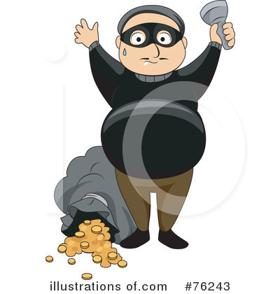 Royalty-Free (RF) Robber Clipart Illustration by BNP Design Studio - Stock Sample #76243