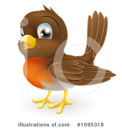 Royalty-Free (RF) Robin Clipart Illustration by AtStockIllustration - Stock Sample #1095318