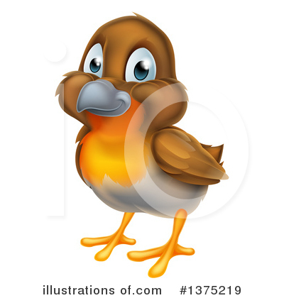 Royalty-Free (RF) Robin Clipart Illustration by AtStockIllustration - Stock Sample #1375219