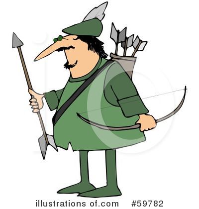 Royalty-Free (RF) Robin Hood Clipart Illustration by djart - Stock Sample #59782