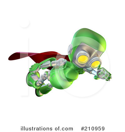 Royalty-Free (RF) Robot Character Clipart Illustration by AtStockIllustration - Stock Sample #210959