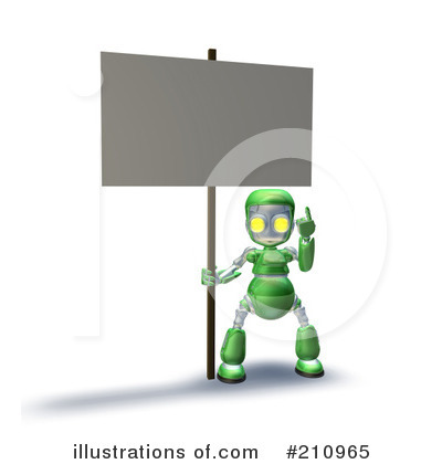 Royalty-Free (RF) Robot Character Clipart Illustration by AtStockIllustration - Stock Sample #210965