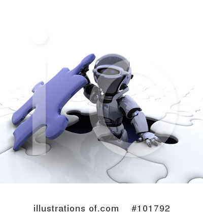 Royalty-Free (RF) Robot Clipart Illustration by KJ Pargeter - Stock Sample #101792