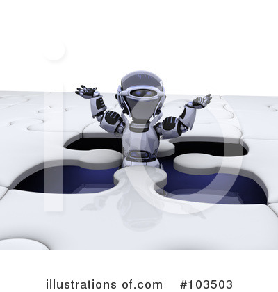 Royalty-Free (RF) Robot Clipart Illustration by KJ Pargeter - Stock Sample #103503