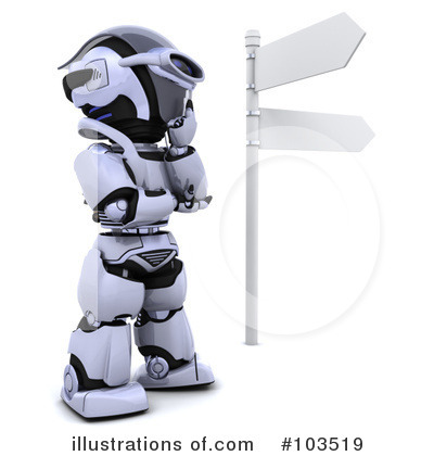 Royalty-Free (RF) Robot Clipart Illustration by KJ Pargeter - Stock Sample #103519