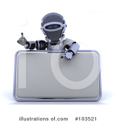 Royalty-Free (RF) Robot Clipart Illustration by KJ Pargeter - Stock Sample #103521