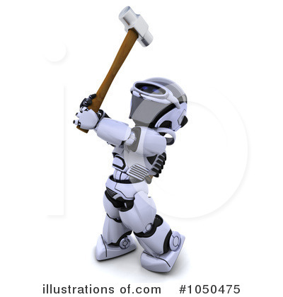 Royalty-Free (RF) Robot Clipart Illustration by KJ Pargeter - Stock Sample #1050475