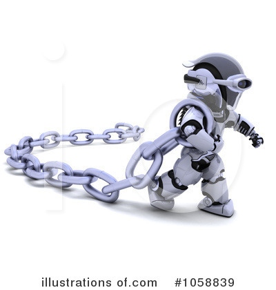 Royalty-Free (RF) Robot Clipart Illustration by KJ Pargeter - Stock Sample #1058839