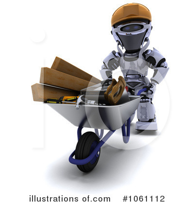 Royalty-Free (RF) Robot Clipart Illustration by KJ Pargeter - Stock Sample #1061112
