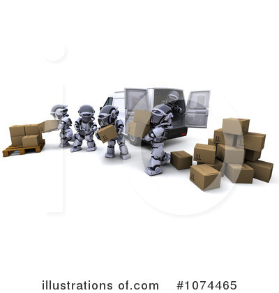Royalty-Free (RF) Robot Clipart Illustration by KJ Pargeter - Stock Sample #1074465