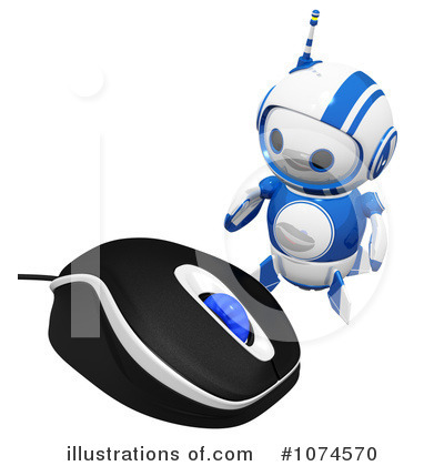 Computer Mouse Clipart #1074570 by Leo Blanchette
