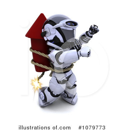 Royalty-Free (RF) Robot Clipart Illustration by KJ Pargeter - Stock Sample #1079773