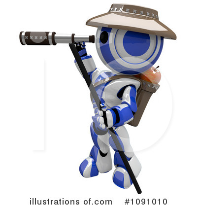 Royalty-Free (RF) Robot Clipart Illustration by Leo Blanchette - Stock Sample #1091010