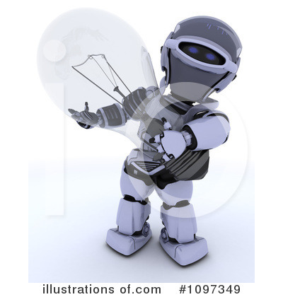 Royalty-Free (RF) Robot Clipart Illustration by KJ Pargeter - Stock Sample #1097349