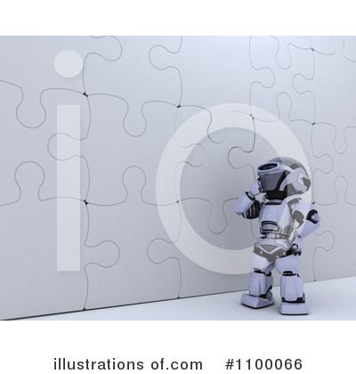 Royalty-Free (RF) Robot Clipart Illustration by KJ Pargeter - Stock Sample #1100066