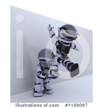 Royalty-Free (RF) Robot Clipart Illustration by KJ Pargeter - Stock Sample #1100067