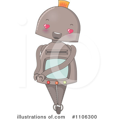 Royalty-Free (RF) Robot Clipart Illustration by Melisende Vector - Stock Sample #1106300