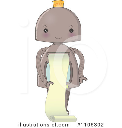 Royalty-Free (RF) Robot Clipart Illustration by Melisende Vector - Stock Sample #1106302