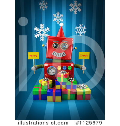 Royalty-Free (RF) Robot Clipart Illustration by stockillustrations - Stock Sample #1125679