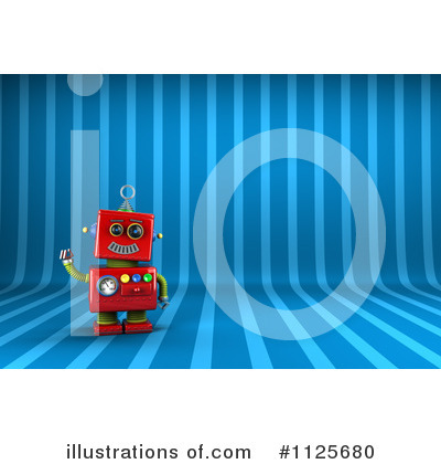 Royalty-Free (RF) Robot Clipart Illustration by stockillustrations - Stock Sample #1125680